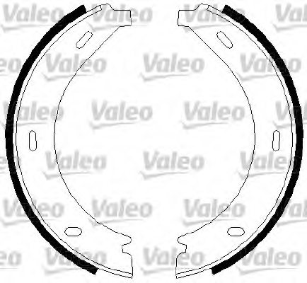 VALEO 562745 Brake Shoe Set, parking brake